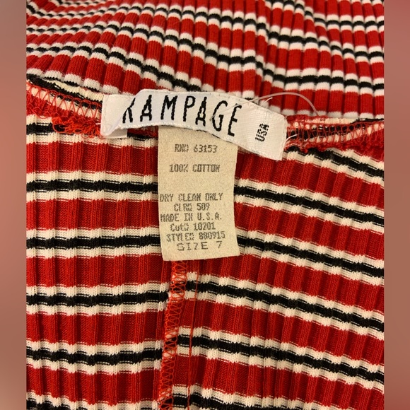 NWOT Junior’s Rampage Red, White & Blue Striped Dress - Size 7 - Picture 4 of 6